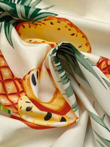 Sweetra Bohemian Style Printed Beach Spaghetti Strap Dress - Yellow - View 5