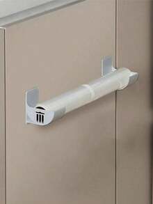 2 Pcs / Set No-Drill Trash Bag Dispenser Plastic Bag Holder,Wall Mounted Plastic Bag Organizer Grocery Bag Holder White Garbage Trash Bag Holder For Home Organization Kitchen Organizers And Storage,Rolling Pin Storage Rack, Kitchen Gadgets - Multicolor - View 12