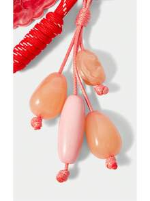 Noxbound Sweet Strawberry Resin Pendant Keychain, Red Rope Woven Beaded Bag Pendant. - Multicolor - View 4