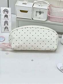 New Polka Dot Shell Pencil Case, Cute Large Capacity Pencil Bag, INS Style Student Stationery Pouch - Multicolor - View 5