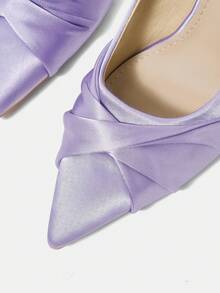 CUCCOO HITCHD Women's Fashion Elegant Pointed High Heels, Suitable For Banquets, Commuting, Dating, Christmas Parties And Other Occasions, Showing Elegance. Wedding - Purple - View 4