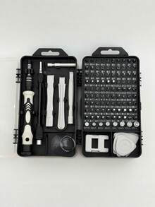 115 In 1 Deluxe Multifunctional Magnetic Screwdriver Set Hardened Reinforced Bits Cross Torx Precision Repair Tool Kit Portable Storage Case Black For Computer Phone Home Appliance DIY Father Day Gift Men Handyman Tool Set Must Haves - screwdriver - View 14