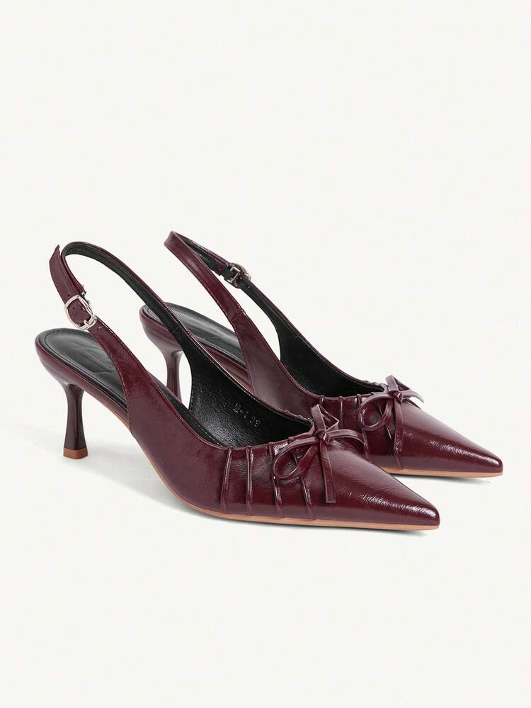 CUCCOO CHICEST Women's Pointed Toe Buckle Design Fashionable High Heels For Daily Wear Wedding Shoes