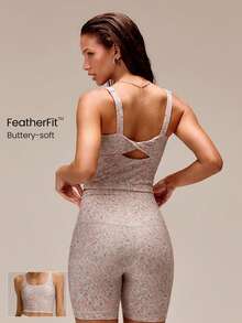 GLOWMODE Áo ba lỗ thể thao FeatherFit™ lưng xoắn, tác động thấp cho yoga, pilates, mặc hàng ngày mùa thu đông - Nhiều màu - Xem 1