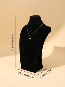 1-Piece Velvet Jewelry Display Mannequin, Necklace Stand, Jewelry Neck Model Hanger, Countertop Or Showcase Jewelry Necklace Display Prop, Organizing Rack - Multicolor - View 11