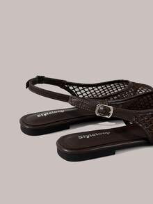 Styleloop Women's Flat Sandals, Bohemian, Beach Vacation, Western Wind, Summer Wear, Travel Essentials - Coffee Brown - View 6