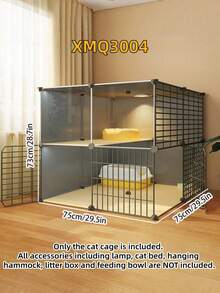 1 Large Spacious Multi Level Metal Wire Cat Cage Indoor Cat Villa With Wide Free Activity Space For Home Living Room Pet Supplies Large Cat Enclosure - Multicolor - View 10
