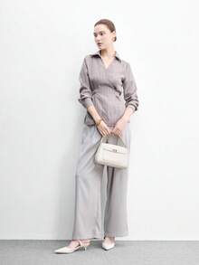 CUCCOO BIZCHIC 尖頭通勤黑色小跟套腳女鞋，百搭日常工作高跟鞋，春季女鞋 - 白色 - 查看 8