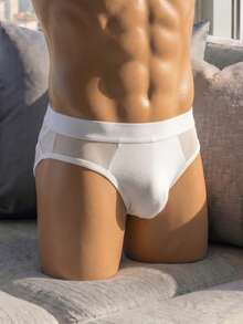 DrisQ DrisQ Charming Seductive White Hollow Mesh Feature Back Air Waist Thong Men's Sexy Underwear (1pc) - White - View 5