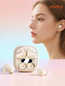 JMMO Earbud Nirkabel Invisible Sleep, Headphone Bluetooth Mini Tersembunyi untuk Tidur Miring, Earphone Isolasi Suara Ultra Lembut dan Nyaman dengan Kotak Pengisian Daya LED Digital, Kontrol Sentuh, Earbud Kecil Tersembunyi untuk Tidur, Bekerja, dan Berlari - View 1