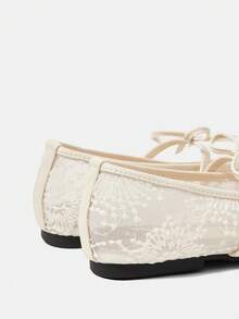 CUCCOO HITCHD Women's Casual Flat Shoes With Bow Decor, For Daily Wear - Apricot - View 5