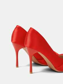 CUCCOO HITCHD Women's Fashion Red Pointed High Heels, Suitable For Banquets, Commuting, Dating, Christmas Parties And Other Occasions, Showing Elegance. Wedding Sho - Red - View 5