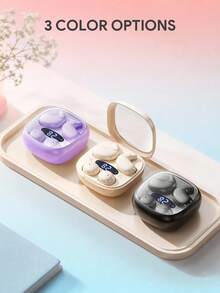 JMMO Earbud Nirkabel Invisible Sleep, Headphone Bluetooth Mini Tersembunyi untuk Tidur Miring, Earphone Isolasi Suara Ultra Lembut dan Nyaman dengan Kotak Pengisian Daya LED Digital, Kontrol Sentuh, Earbud Kecil Tersembunyi untuk Tidur, Bekerja, dan Berlari - View 10