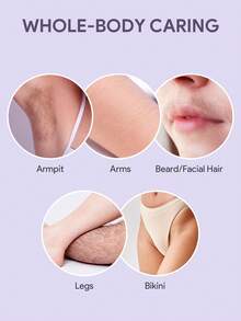 JMMO 2 In 1 Electric Hair Trimmer For Women, Rechargeable Dual Head Body Hair Shaver, Portable USB Charging Bikini Leg Armpit Hair Removal Grooming Tool, Summer Essentials - View 5