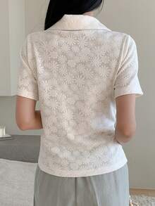 DAZY Women's Loose Casual T-Shirt, New Spring Style Suitable For Dates - White - View 2