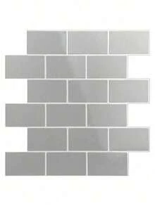 10/20 Sheets Kitchen Backsplash 3D Glossy Subway Peel And Stick Wall Tile Sticker Wallpaper - Multicolor - View 20