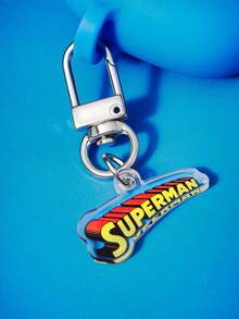 SUPERMAN X SHEIN Super M An 带 3D 立体字母吊坠耳机套，蓝色蓝牙耳机套，适用于 iPod。 - 彩色 - 查看 4