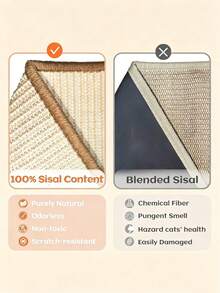 2-In-1 Cat Scratcher & Bed | Durable Scratching Post (Catnip-Free), Furniture Protector Mat | Multi-Level Cat Activity Center For Kittens & Adult Cats, Holiday Pet Gift - one-size - View 10