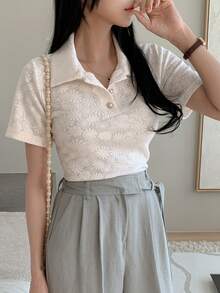 DAZY Women's Loose Casual T-Shirt, New Spring Style Suitable For Dates - White - View 8