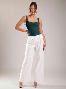 Silquee Women's Solid Color Tank Top For Daily Wear Night Out Dark Teal Summer - Teal Blue - View 4