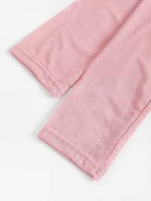 Firerie Kids Firerie Kids Đầm ngắn ôm sát màu hồng trơn cổ tròn tay dài chất liệu lưới, xếp ly, dành cho bé gái tuổi teen, thích hợp mùa thu/đông. - Hồng - Xem 4