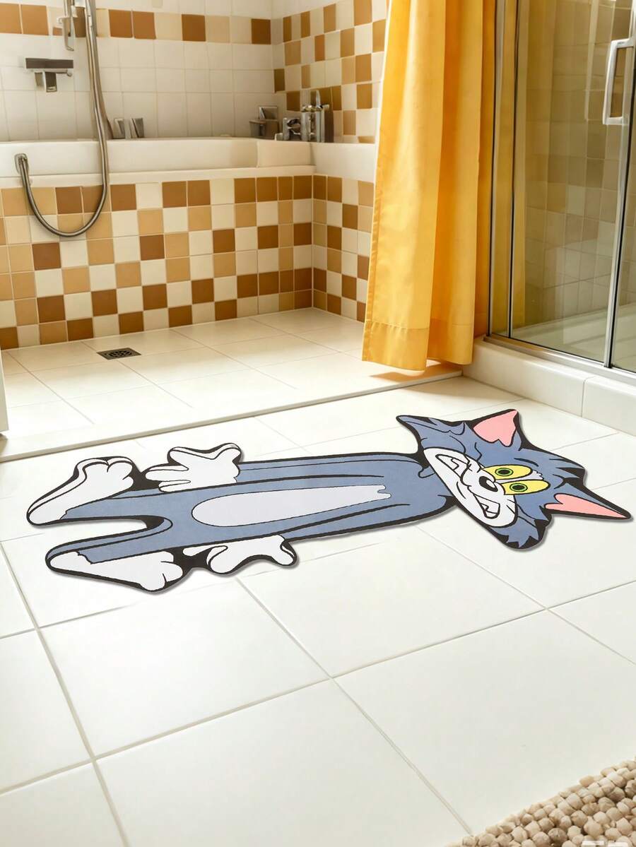 TOM & JERRY X SHEIN 1 Piece LOGO Decorative Carpet - contracted design - View 1