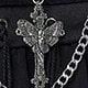 Black Flannel Moth Cross Chain Belt
