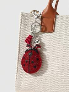 ROMWE Kawaii 1 Colorful And Fashionable Red Rhinestone Full Diamond Ladybug'DIY Diamond Jewelry Model 'water Diamond Sticker, Card Cover, Keychain, Bag Pendant. - Red-171 - View 8