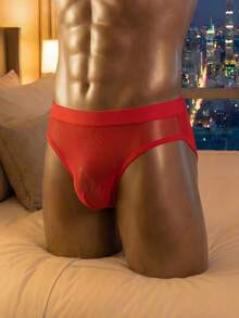 DrisQ DrisQ Temptation Fire Black Hollow Mesh Backless Waist Men's Sexy Underwear 1pc - Red - View 6