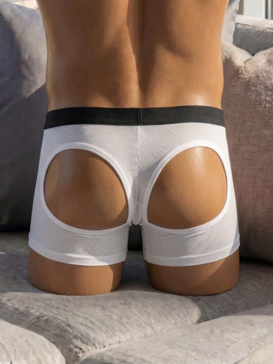 DrisQ DrisQ Fashionable White Square Cut Sexy Men's Underwear With Masculine Style - White - View 1