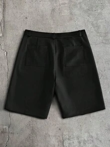 AXEPEAK 男士短袖單排扣襯衫與短褲休閒套裝 - 彩色 - 查看 7