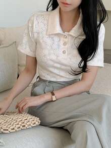 DAZY Women's Loose Casual T-Shirt, New Spring Style Suitable For Dates - White - View 6