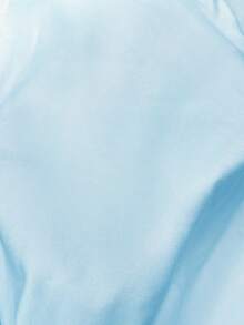 Sundraya Women's Vacation Style Spaghetti Strap Backless Semi-Transparent Top And Skirt 2-Piece Set - Baby Blue - View 6