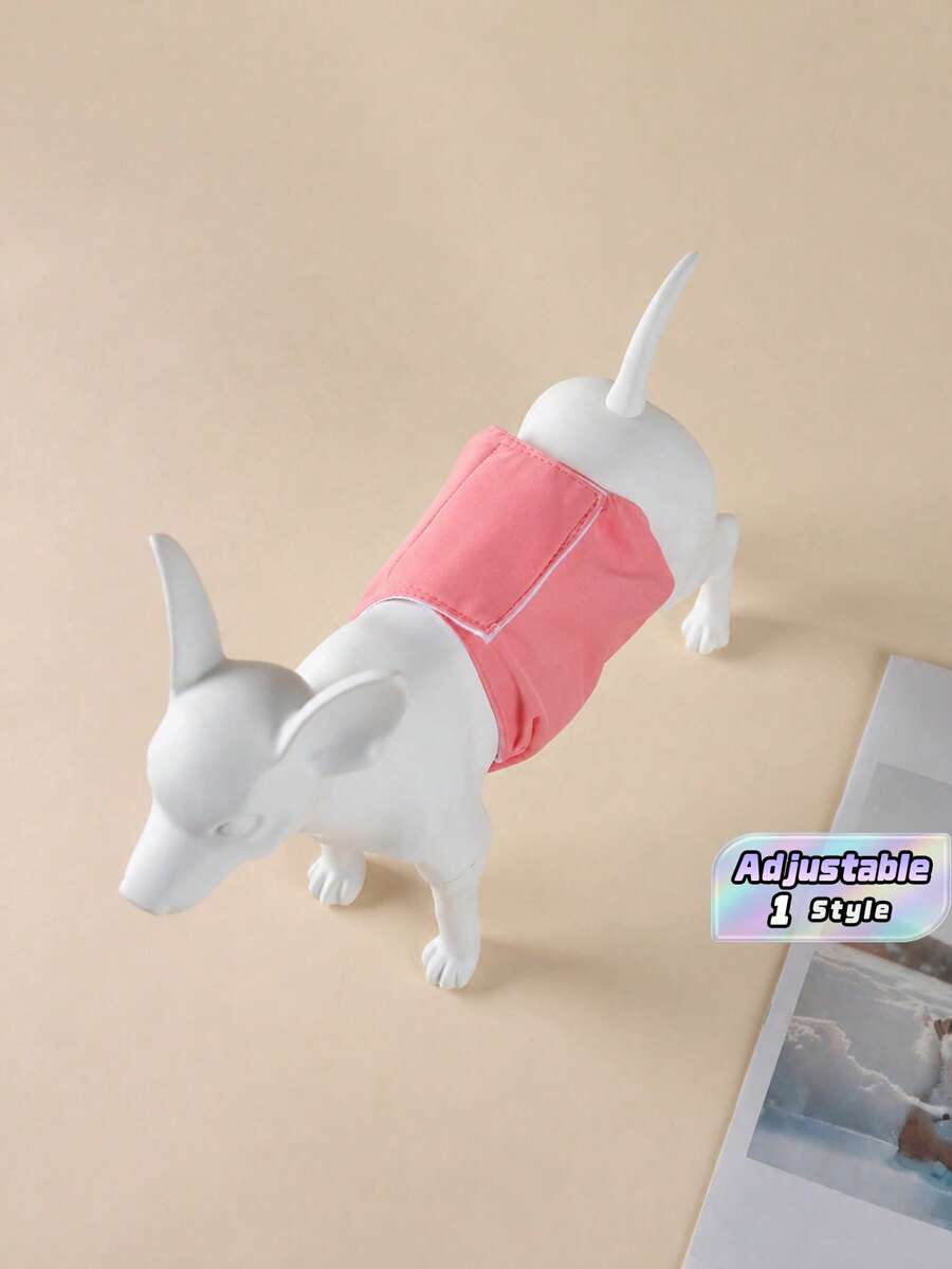 1 件裝狗狗布尿布寵物衛生褲 - 彩色 - 查看 1