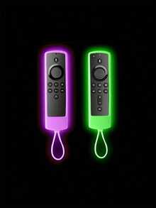 2/3/5 Packs Remote Controls Cover For Alexa Voice Remote L5B83H L5B83G P4C6EN H69A73 E4GE9R (NOT For Insignia / / Pioneer / Fire TV Remote) Sleeve Glow In The Dark With Lanyard. - Blue + green + pink + purple + orange) - View 11