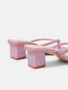 CUCCOO HITCHD Women's High Heel Sandals Summer - Pink - View 4