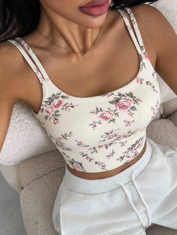 DAZY Light Shaping Solid Color Minimalist Wearable Sports Bra Tank Top For Women