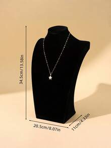 1-Piece Velvet Jewelry Display Mannequin, Necklace Stand, Jewelry Neck Model Hanger, Countertop Or Showcase Jewelry Necklace Display Prop, Organizing Rack - Multicolor - View 13