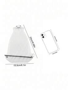 1/2 Pcs Ironing Insulated Mat Protective Cover Anti Scalding Electric Iron Base Heat Resistant Portable Pad For Home Laundry Craft Desk Holiday Gift Housewarming Party Decor Back To Season - White - View 3