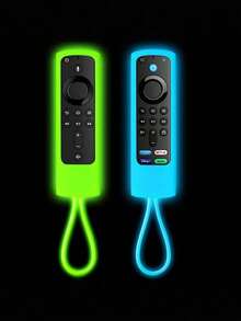2/3/5 Packs Remote Controls Cover For Alexa Voice Remote L5B83H L5B83G P4C6EN H69A73 E4GE9R (NOT For Insignia / / Pioneer / Fire TV Remote) Sleeve Glow In The Dark With Lanyard. - Blue + green + pink + purple + orange) - View 10