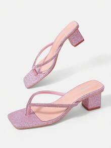 CUCCOO HITCHD Women's High Heel Sandals Summer - Pink - View 6