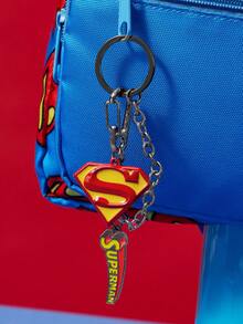 SUPERMAN X SHEIN 時尚鋅合金亮面櫻桃粉鑰匙圈，奢華精緻包包吊飾、吊墜、紀念品、收藏品，適用於禮物、錢包、書包、後背包、汽車配件 - 彩色 - 查看 1
