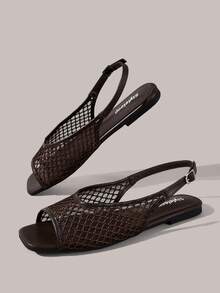 Styleloop Women's Flat Sandals, Bohemian, Beach Vacation, Western Wind, Summer Wear, Travel Essentials - Coffee Brown - View 7