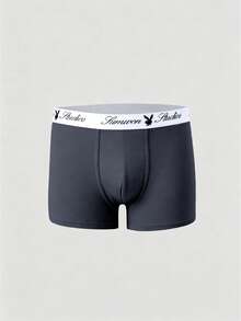 PLAYBOY X SUMWON 4件組 Studios Collab 四角內褲 多色Logo腰帶 日常舒適版型 - 灰色 - 查看 3