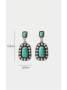 Noxbound A National Style Bohemian Leisure Day Korean Versatile Minimalist Style Beach Vacation Geometric American Retro Earrings - Multicolor - View 9