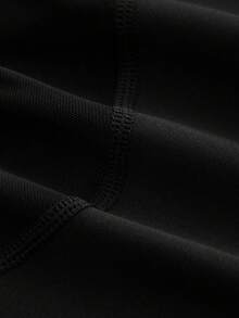 Cheerettes 女款大尺碼網格拼接修身運動背心 - 黑色 - 查看 5