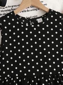 SHEIN 2件組 青少女圓點無袖上衣 & 寬鬆休閒長褲套裝 - 彩色 - 查看 6
