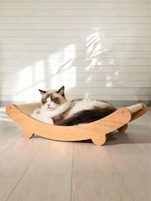 2-In-1 Cat Scratcher & Bed | Durable Scratching Post (Catnip-Free), Furniture Protector Mat | Multi-Level Cat Activity Center For Kittens & Adult Cats, Holiday Pet Gift - one-size - View 5