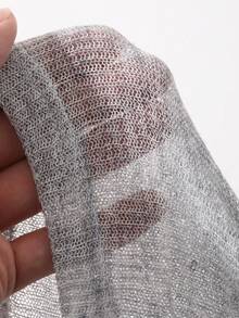 FRIFUL Top de manga larga de unicolor, ajuste ceñido y versátil para uso diario para mujeres - Gris - Ver 3