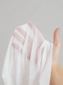 SHEIN MOD Áo thun tay chuông cổ chữ V buộc phía trước đa năng - trắng - Xem 7